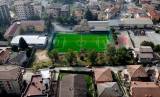 LUMEZZANE, il campo da calcio dell'Oratorio san Filippo Neri, Lumezzane Pieve. La Parrocchia più antica della valle.
